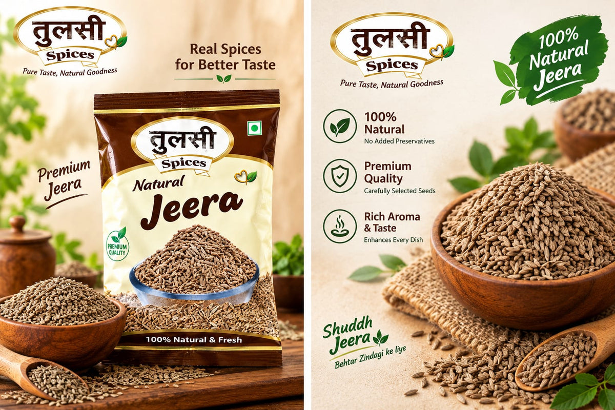 Tulsi Spices Natural Jeera (Cumin Seeds) – Premium Quality | 100% Natural